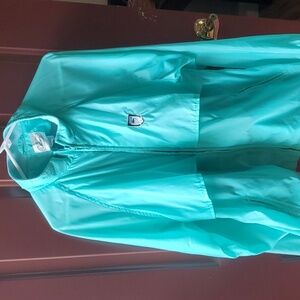 Izod Lacoste Vintage 80's  Aqua Lightweight Jacket